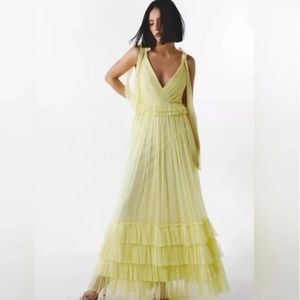 Nasty Gal Light Yellow Maxi Dress